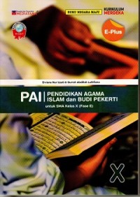 Image of Pendidikan Agama Islam dan Budi Pekerti Kelas X (Fase E)